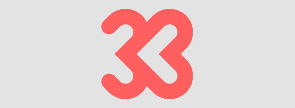 紅色簡(jiǎn)潔的3B 標(biāo)志創(chuàng)意