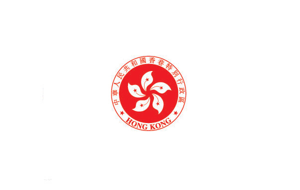 以具有代表性的紫荊花圖案為主要設(shè)計(jì)元素，五顆紅星代表祖國，同時(shí)大片的紅色與白色的花瓣區(qū)分開代表著一國兩制的方針。