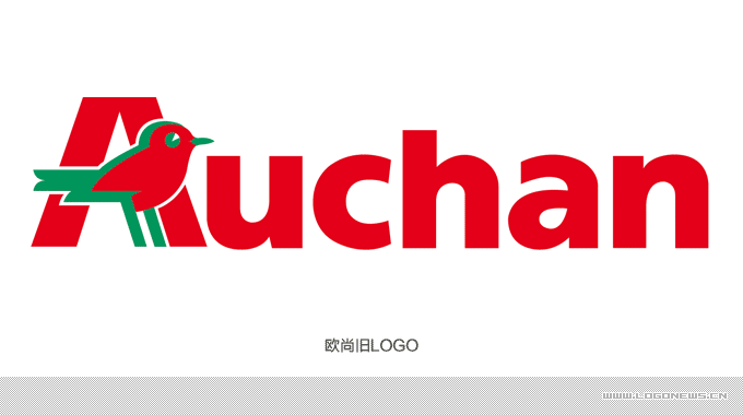 Auchan與小鳥的創(chuàng)意結(jié)合做的公司LOGO設(shè)計(jì)
