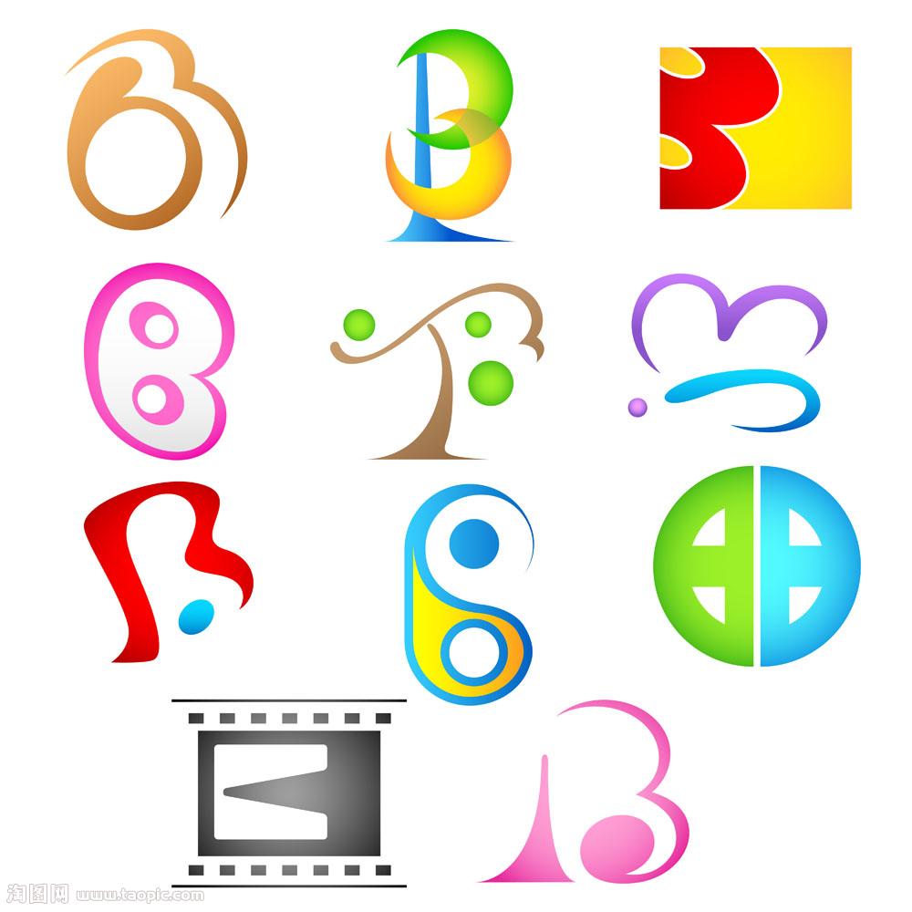 B字母元素的LOGO設計