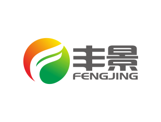 豐景農(nóng)業(yè)技術(shù)公司LOGO設(shè)計(jì)，此LOGO運(yùn)用F字母與地球和太陽(yáng)的象征圖形圓形為創(chuàng)意