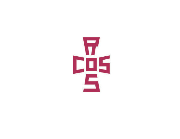 COSRS字母拼貼成十字造型的標(biāo)志設(shè)計(jì)