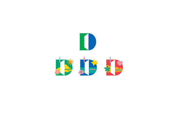 4個D字母組合的LOGO設計