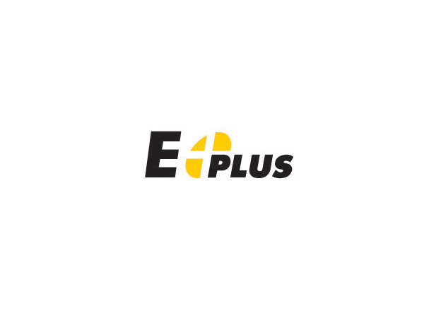 EPLUS標(biāo)志設(shè)計(jì)在P字母的左上方用了加號(hào)的符號(hào)
