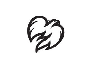 飛翔的鳳凰抽象圖標(biāo)設(shè)計(jì)