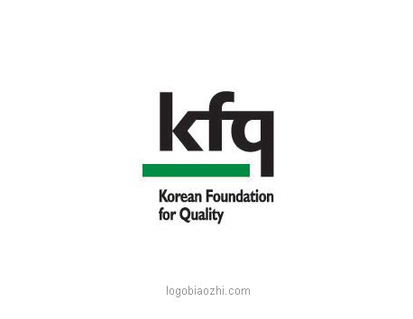 kfq與綠色橫線元素創(chuàng)意的LOGO