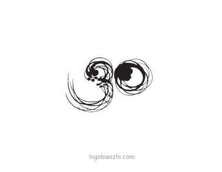 30周年中國水墨風格標志