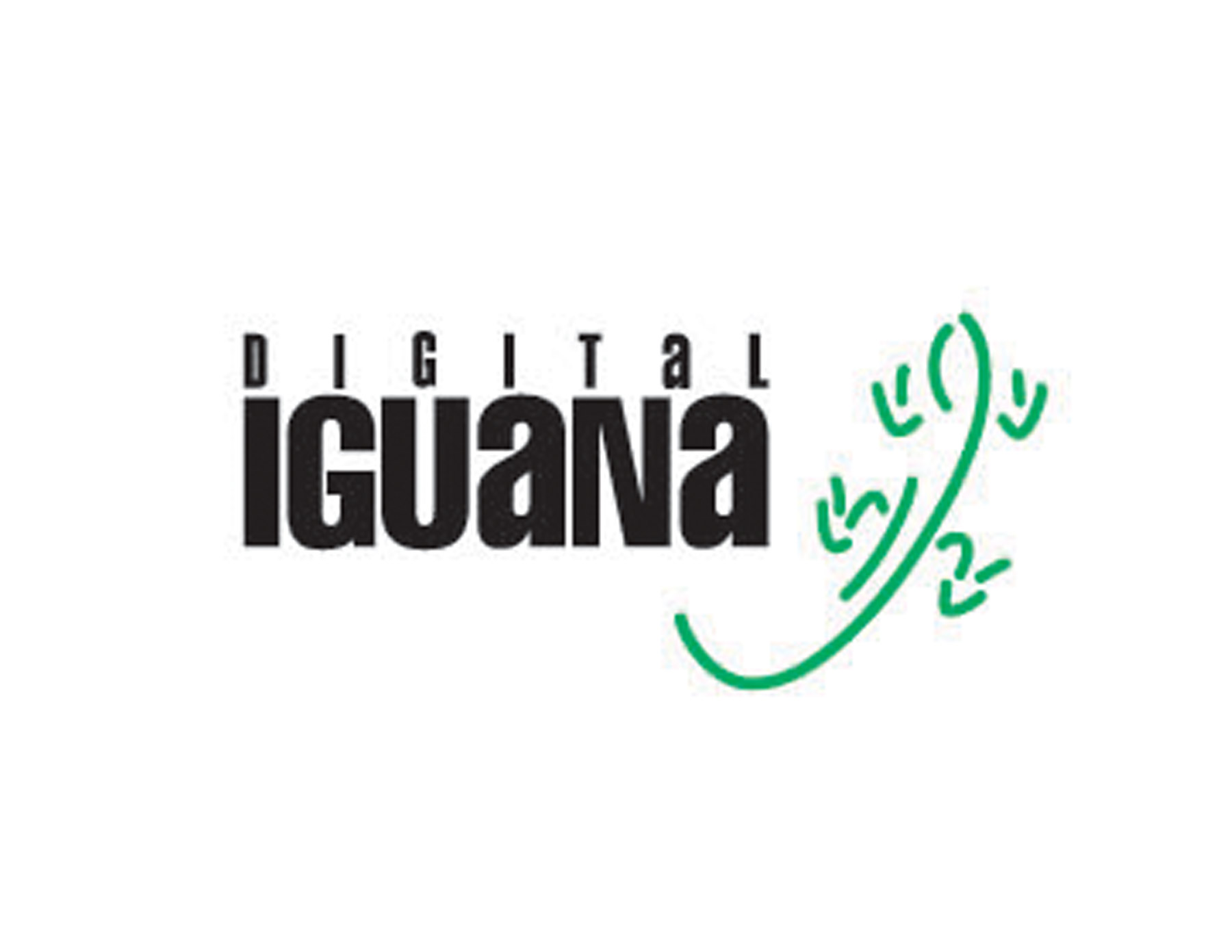 IGUANA公司標(biāo)志創(chuàng)意用爬行的綠色壁虎為圖案