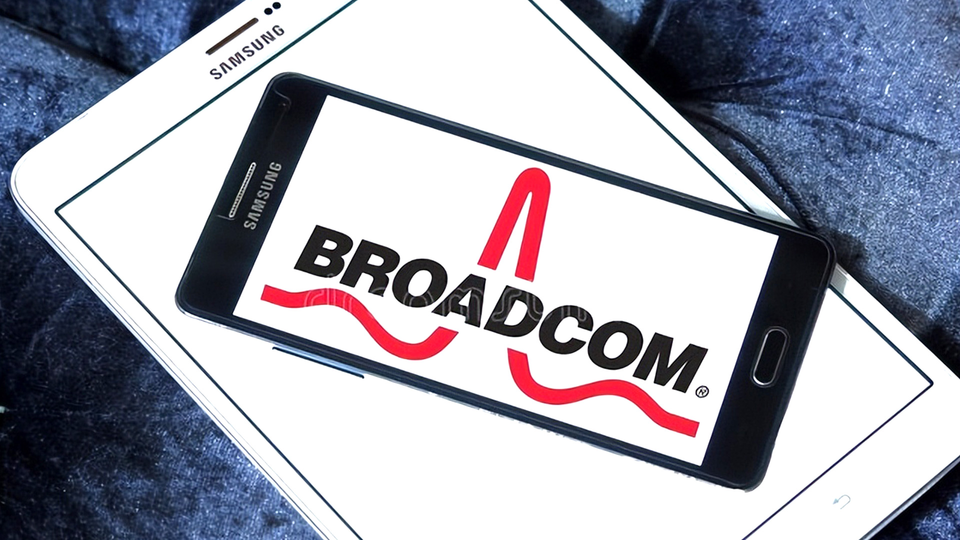 Broadcom博通芯片公司logo設計手機UI效果圖/